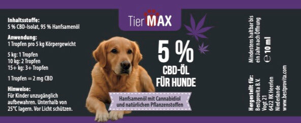 CBD-Öl 5% für Hunde