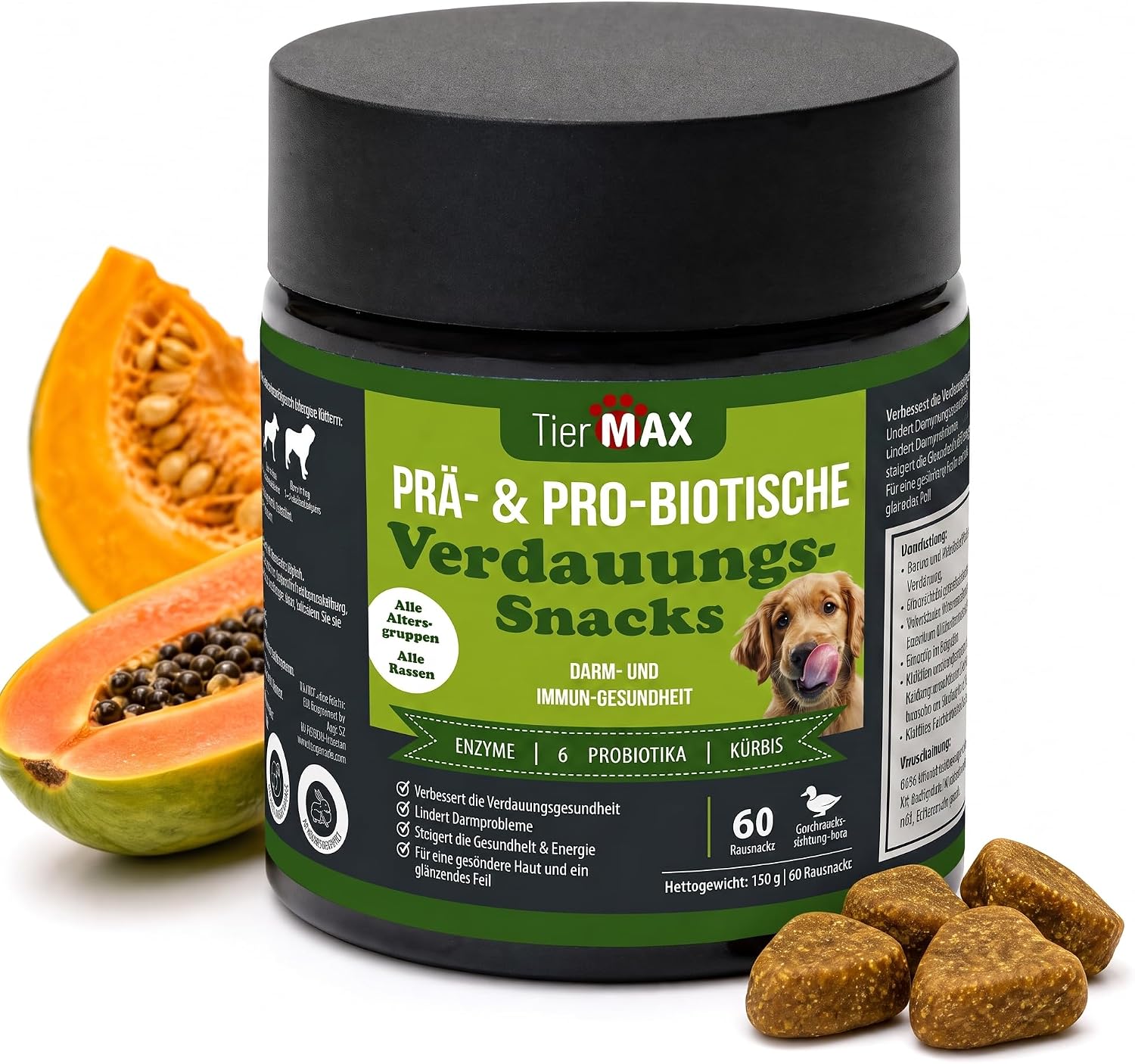 TierMAX Prä- & Pro-Biotische Verdauungssnacks
