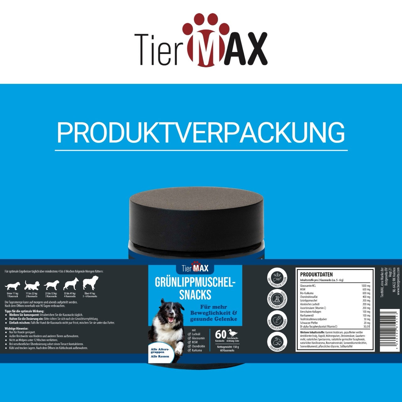 TierMAX Grünlippmuschel-Snacks