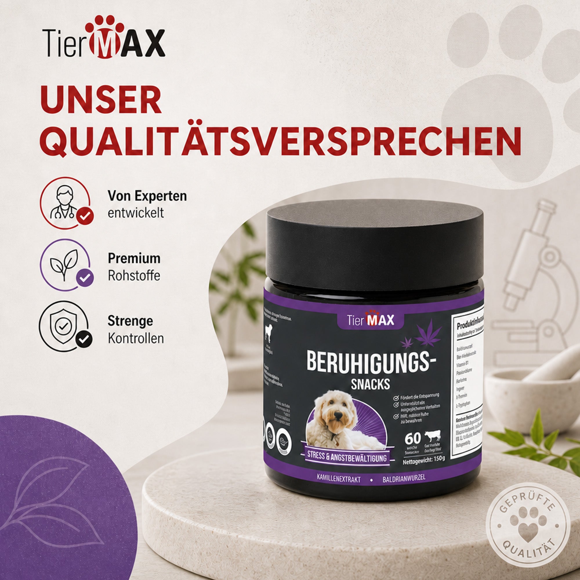 TierMAX Hanf-Beruhigungssnacks
