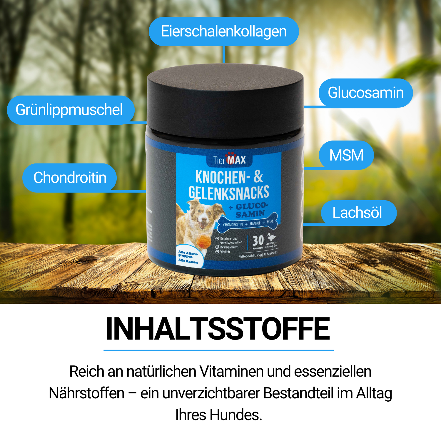 TierMAX Knochen- & Gelenksnacks mit Glucosamin