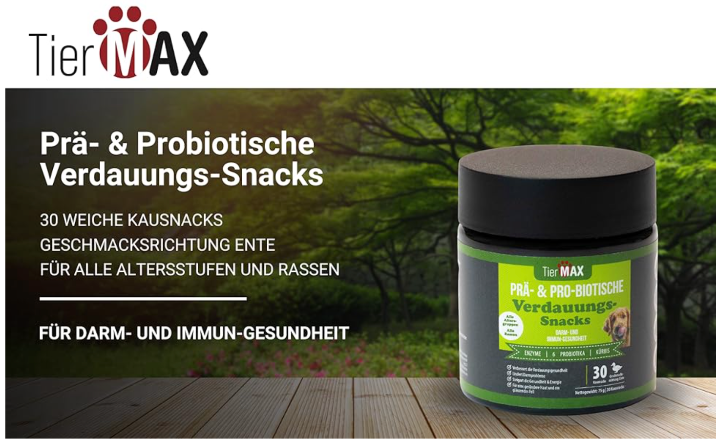 TierMAX Prä- & Pro-Biotische Verdauungssnacks