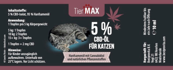 CBD-Öl 5% für Katzen